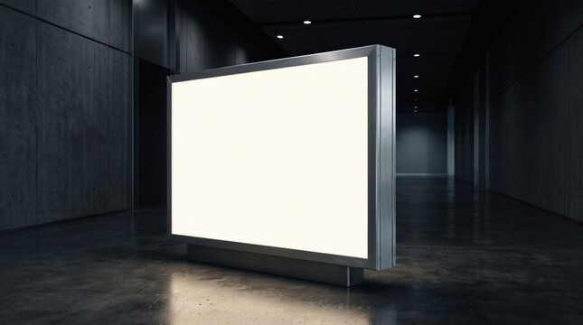 freestanding horizontal lightbox stand hallway