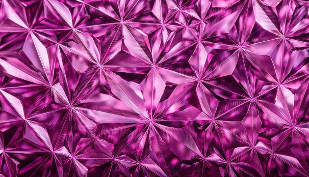 Graff Pink Diamond Texture Iridescent Texture Faceted Gem Crystal Refractions Panorama Background