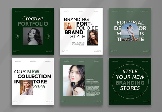 Portfolio Social Media Post Layout