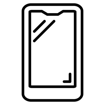 Smartphone Icon Line Style Vector Collection