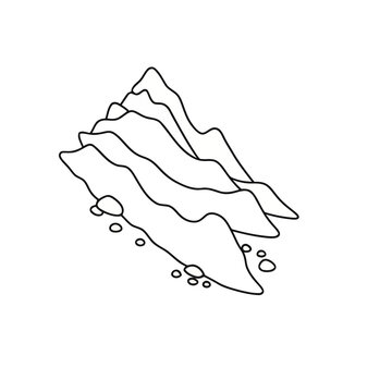 Stylized Mountains with Rocks