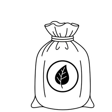 Bag with leaf symbol