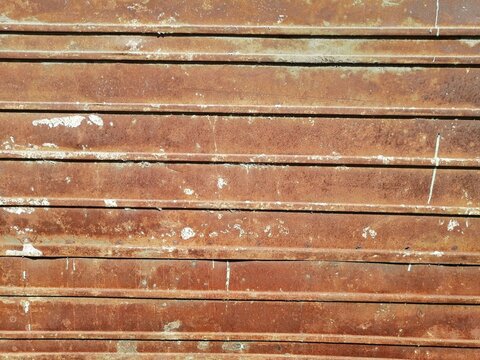 Rusty corrugated metal texture background
