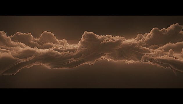 Abstract Brown Volumetric Fluid Texture Background with Copy Space