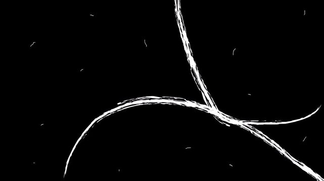 Doodle noise And Dust Old Damaged Film Surface, Retro Vintage Texture 4K Alpha Channel