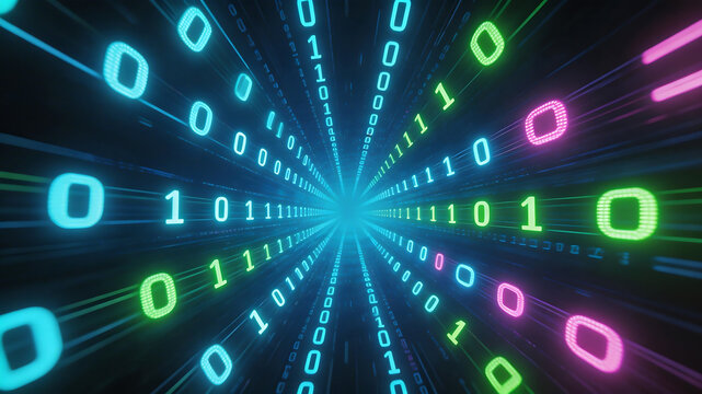 Digital binary code tunnel