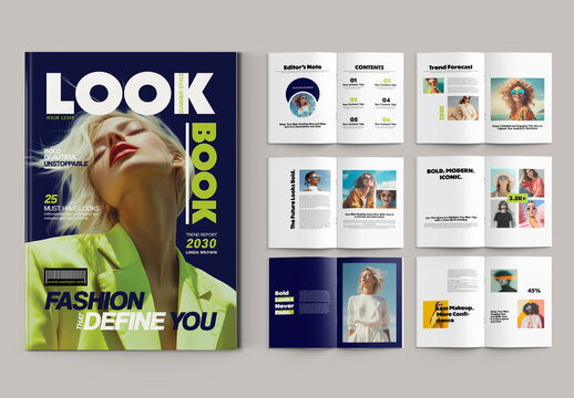 Minimal Look Book Design Template Layout