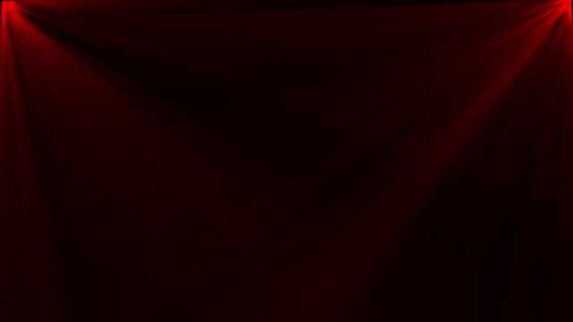Beautiful red Volume Light two side the Seamless. red Rays Moving on Black Background with light  Looped 3d Animation.