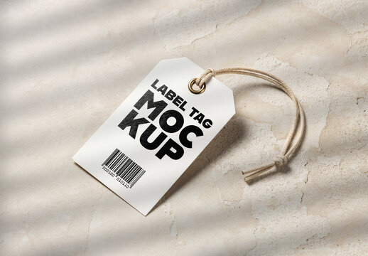 Label Tag Mockup Template