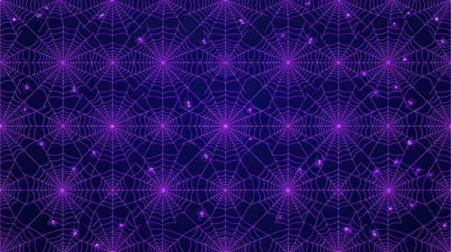Purple spider web pattern background