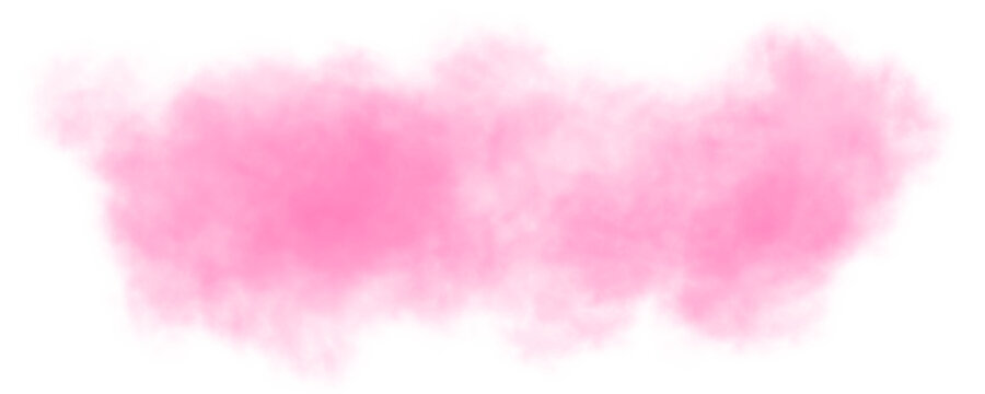 Abstract Pink Watercolor Brush Stroke Border PNG with Transparent Background, Artistic Paint Splash Frame, Creative Banner Design Element for Digital Scrapbook, Invitation, Poster and Social Media