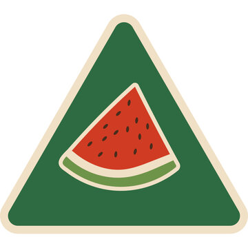 Retro Illustrative Fruit Sticker