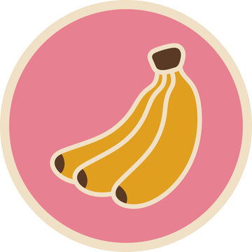 Retro Illustrative Fruit Sticker