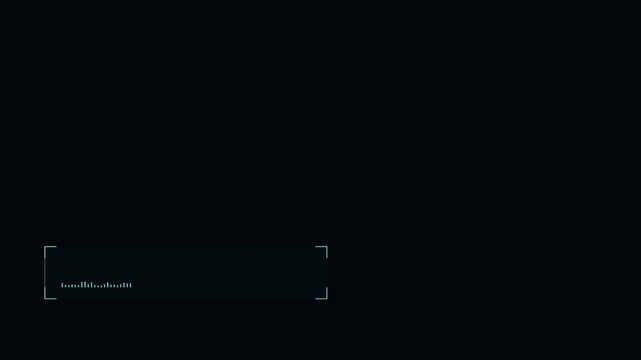 Futuristic Tech HUD Lower Third with Corner Brackets