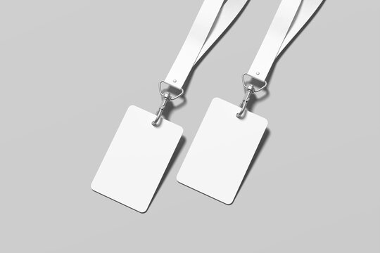 ID Card Blank Mockup for Badge