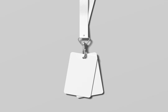 ID Card Blank Mockup for Badge