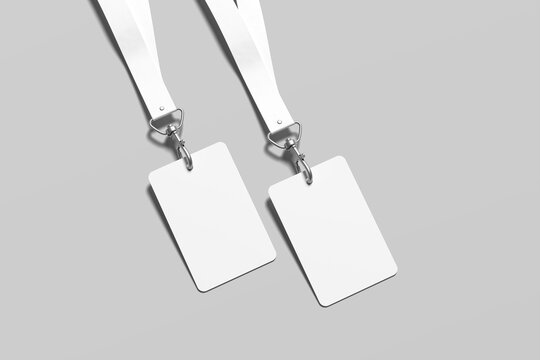 ID Card Blank Mockup for Badge