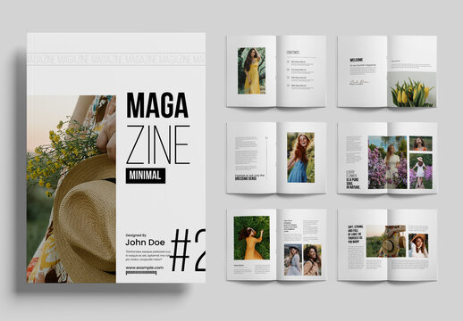 Clean Editorial Magazine Layout Design Template