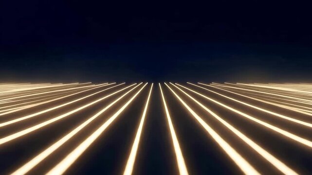 Soft Gold‑White AI Pulse Lines &mdash; Futuristic Tech Perspective Background