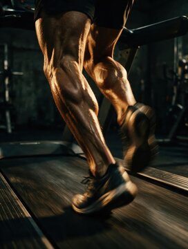 Powerful Runner Legs Sprint Training Gym Performance