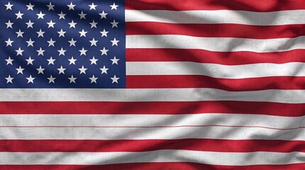 Fototapeta premium american flag waving in the wind