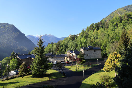 Mountain landscape in La Massana, Andorra    