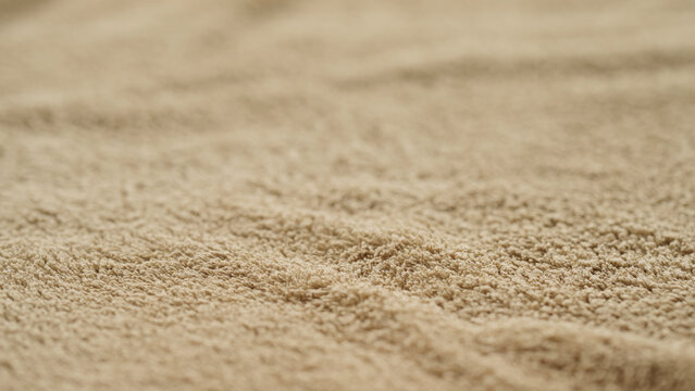 closeup shot of green cotton terry towel