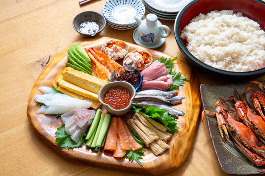 手巻き寿司　和食の寿司　家庭料理
