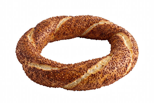Golden Brown Sesame Encrusted Turkish Simit Ring