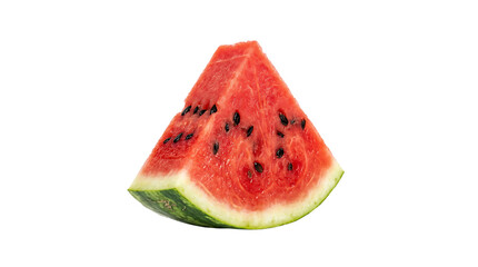 Watermelon Wedge Slice with Black Seeds Fresh Summer Fruit  © graphicoption