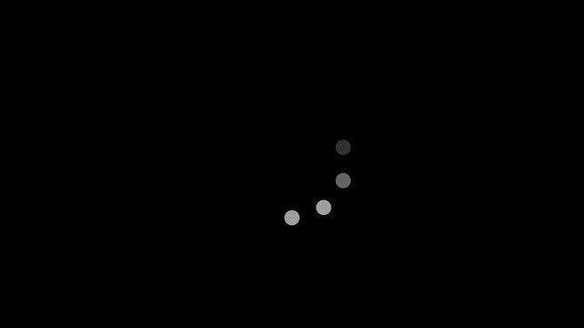 Circular loading indicator , loading and buffering icon animation-looped . 4k video.