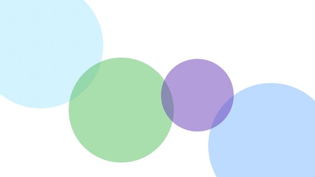 Abstract pastel overlapping circles background