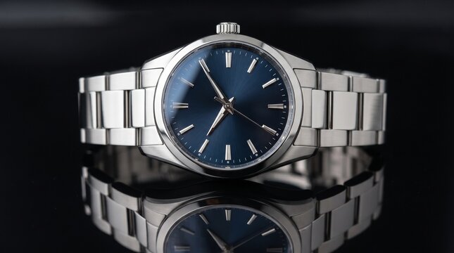 watch on black background