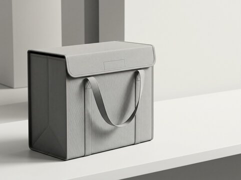 Insulated Reusable Thermal Delivery Tote Bag for Food and Grocery Transport with Copy Space