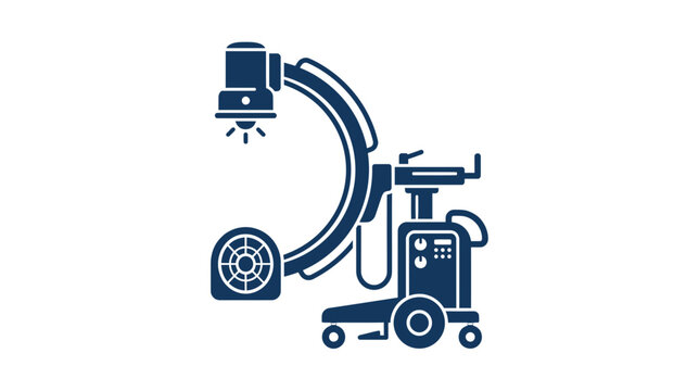 Medical C-Arm Machine Isolated