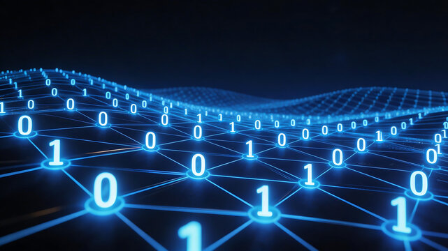 Digital network with binary code
