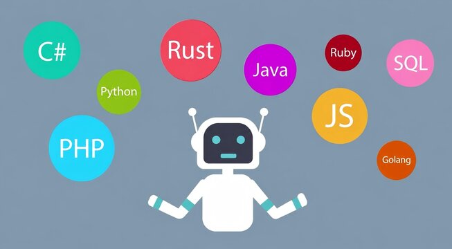 Robot Assistant in Programming Language Bubbles