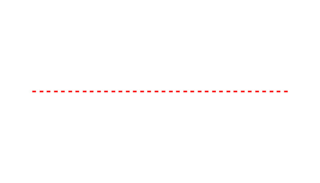 Red horizontal dashed line