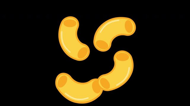 cartoon illustration of macaroni