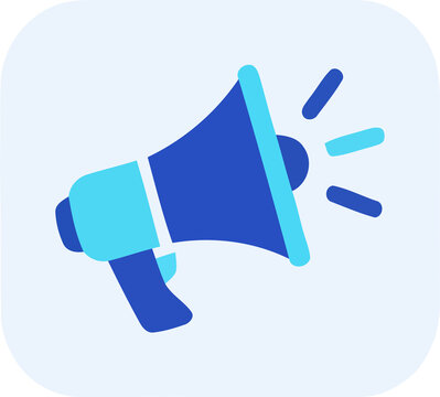 Megaphone Promotion and Announcement Marketing Icon Vector Illustration