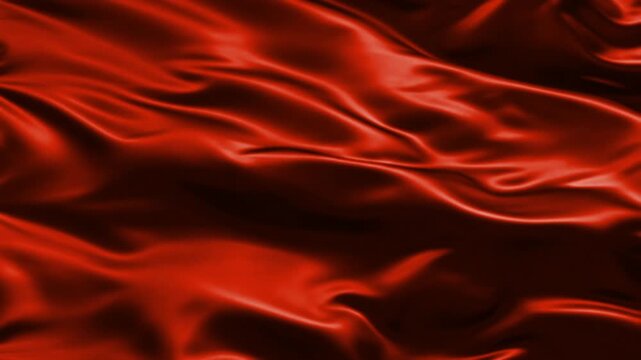 Luxury bronze satin silk fabric animation with elegant flowing folds and glossy texture. Seamless looping abstract motion background for premium branding, fashion and cinematic presentations
