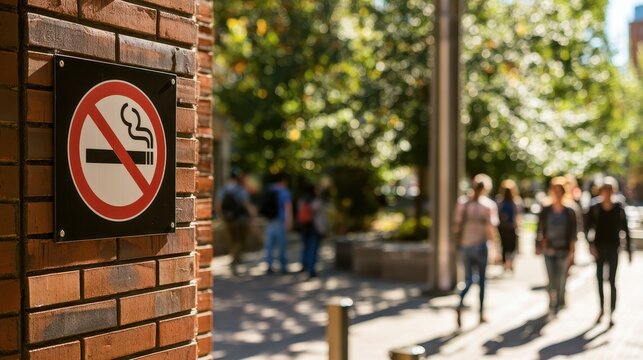 Smoke-Free City Life: A Day in a Park Emphasizing Health and Respect for Rules
