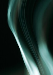 Naklejka premium Abstract digital art piece that appears to be a close-up of a wave or a wave-like shape. the wave is made up of multiple layers of different shades of blue and green, creating a gradient effect.