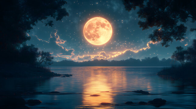 Lake Under the Moon