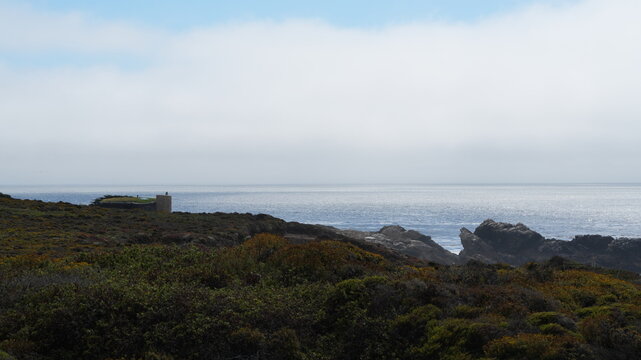 The beautiful costline landscape along the No 1 highway in California