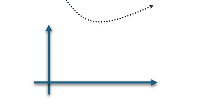 Coordinate Axis Line Art Animation, Cartesian X and Y Axis Diagram with Direction Arrow, Mathematics Motion Graphic 4K