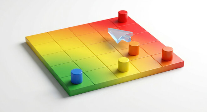 RAG board heatmap shows likelihood/impact; risk appetite thresholds guide risk treatment.