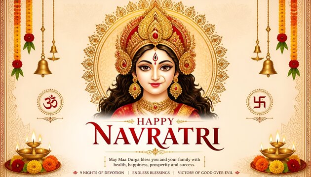 Navratri is a vibrant Hindu festival spanning nine nights, dedicated to the worship of the goddess Durga in her various forms.