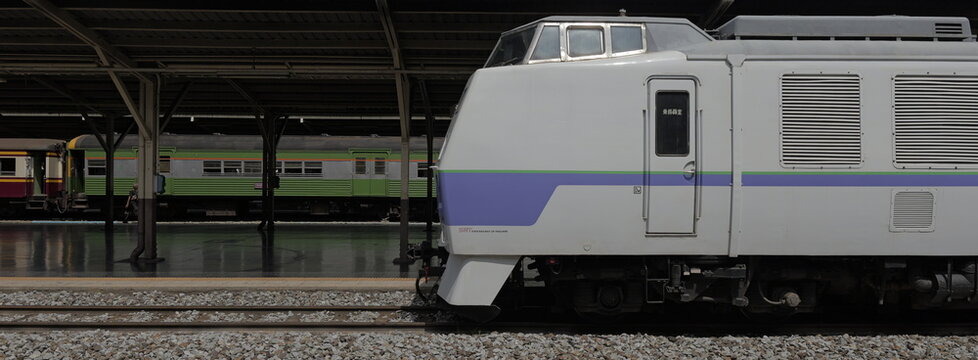 A KiHa 183 series diesel multiple unit (DMU) at Hua Lamphong station in Thai capital Bangkok