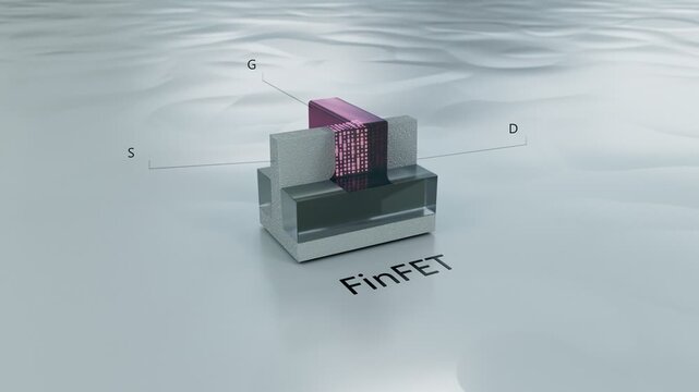 Advanced FinFET Transistor Structure Modern Semiconductor Chip Technology